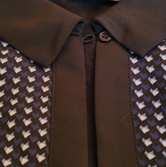 RW&Co mixed media shirt-neck tunic size M - Picture 4 of 8